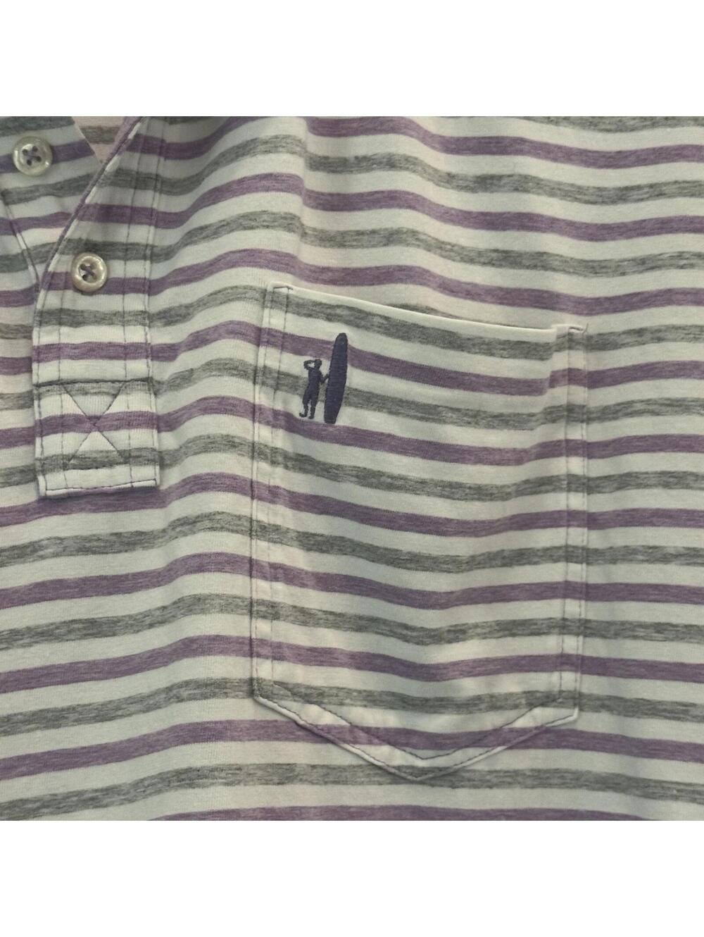 Johnnie-O Hangin' Out XL Striped Polo Shirt - Picture 2 of 4